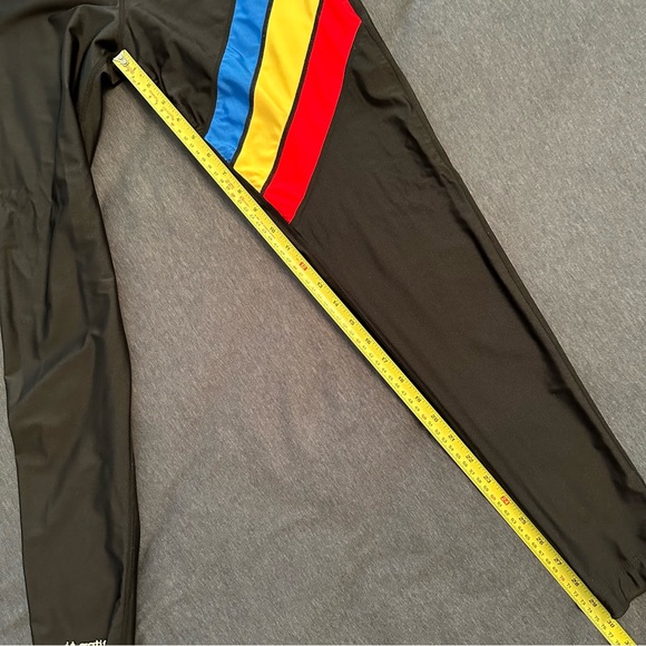 j.t. actif Women's Three Stripe Black Active Yoga Leggings Size Large - Picture 7 of 10